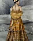 Golden Yellow Skirt Set | Baroda