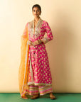 Binita Pallazo Set - Pink