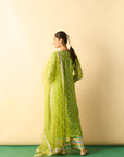 Dwiti Kurta Set - Lime
