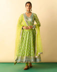 Akira Anarkali Set - Lime
