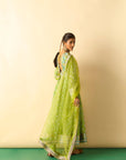 Akira Anarkali Set - Lime