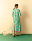 Binita Pallazo Set - Aqua