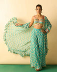 Dharika Cape Set - Aqua