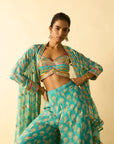 Dharika Cape Set - Aqua