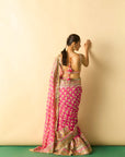 Jasleen Saree Set - Pink
