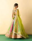 Shyama Lehenga Set - Lime Green