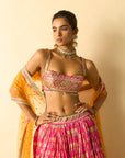 Mannat Lehenga Set - Pink