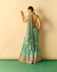 Labdhi Saree Set - Aqua