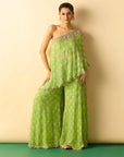 Chhavi One Shoulder Set - Lime