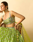 Mannat Lehenga Set - Lime