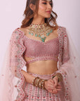 Pink Bridal Lehenga Set