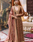 Kanthi Anarkali and Radha Krishna Dupatta Set