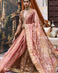 Kanthi Anarkali and Radha Krishna Dupatta Set