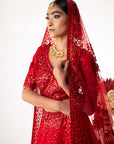 Sunny's Red Heritage Lehenga XII - Ready to Ship
