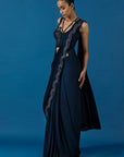 Blue Waves Saree