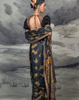 Indigo Blue Saree Set | Baroda