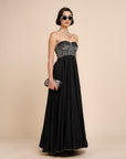 Noir Corset Maxi Dress