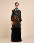 Mocha Brown - Teal Tunic