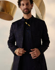 Celestial Long Bandhgala Set