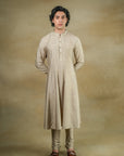 Sand Grey Anarkali Kurta Set