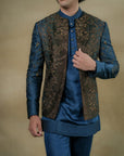 Teal Omber Short Kurta Set