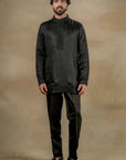 Black Short Kurta Set