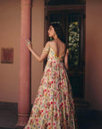 Off Shoulder Floral Gown