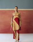 Rosa Bandhani Kurta
