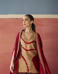 Rosa Ajrakh Kurta Sharara