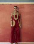 Rosa Croptop Cape Set
