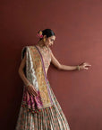 Mint Patola Bandhani Lehenga