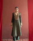 Emerald Green Patola Kurta