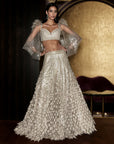 Sanh Fringe Lehenga Set