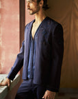 Neelvar Short open Jacket, Shirt and Pant Set