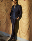 Siyahi Short Open Jacket, Shirt and Pant Set