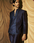 Siyahi Short Open Jacket, Shirt and Pant Set