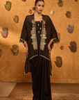 Black Heartbeat Draped Corset Set - Ready to Ship
