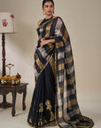 Black The Glided Lantern Saree