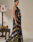 Black The Glided Lantern Saree