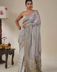 Grey Kathakali Malabar Saree
