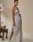 Grey Kathakali Malabar Saree