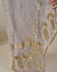 Grey Kathakali Malabar Saree