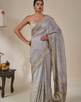 Grey Kathakali Malabar Saree