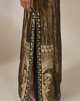 Black Palm Pillar Kaftan