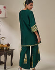 Green Kathakali Muse Kurta Set