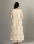 Kurta Dress Set with Hand Block Print and Quilted Yoke