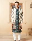 Dahr Kurta And Churidar Set With Jacket