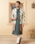 Dahr Kurta And Churidar Set With Jacket