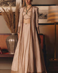 The Aged Ekru Saadgi Lehenga