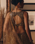 The Sheeshraag Toasted Gold Lehenga